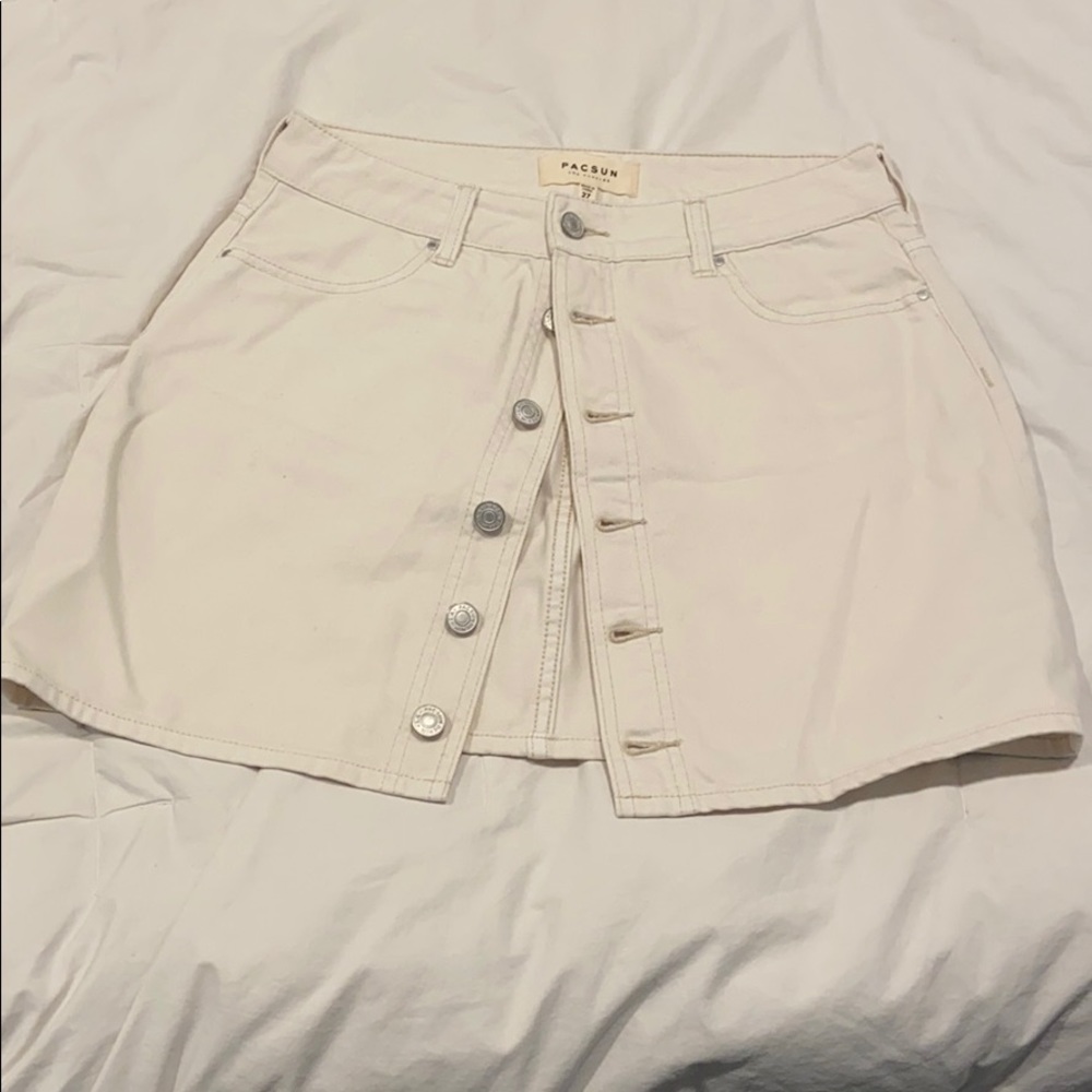 Size 27 Off white jean skirt